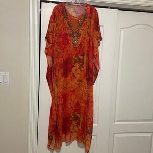 Beautifully embellished, maxi dress, fully lined. Almost new, worn once.